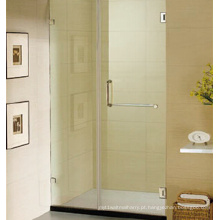 Porta do chuveiro sem moldura Porta do chuveiro de vidro com dobradiça